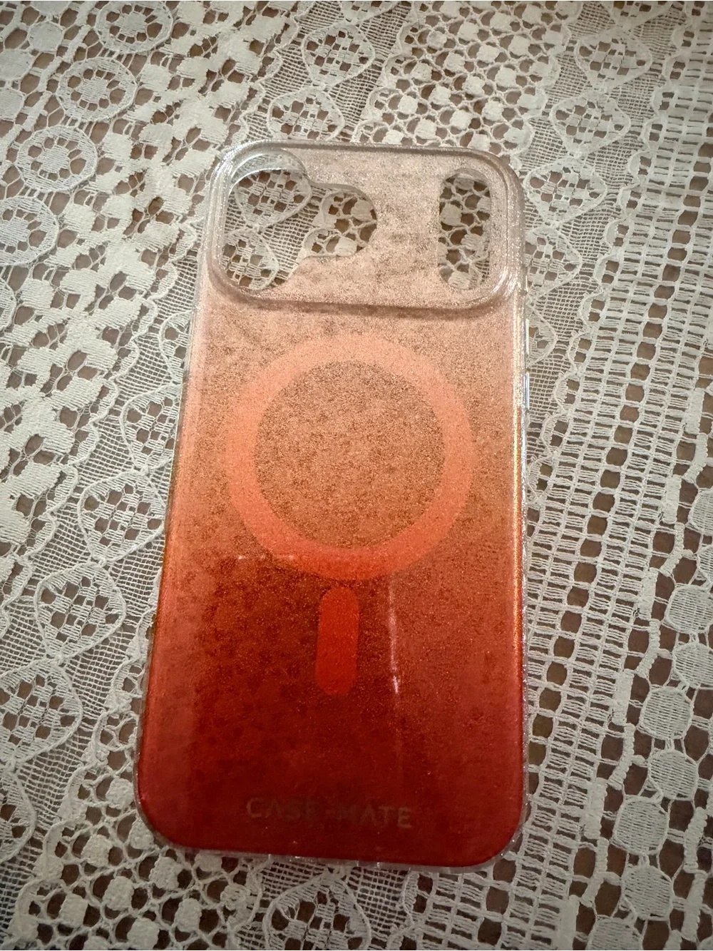 case-mate Red Ombre MagSafe iPhone Case with Clear Top